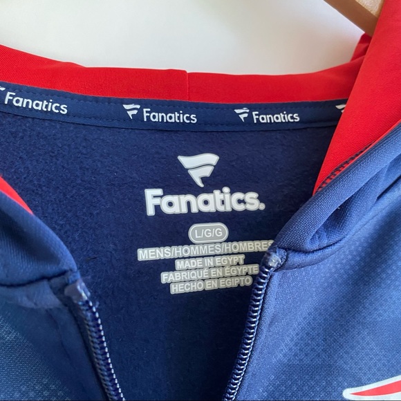 Patriots NWT Full Zip Hooded Sweatshirt Jacket Size Large - Picture 2 of 5